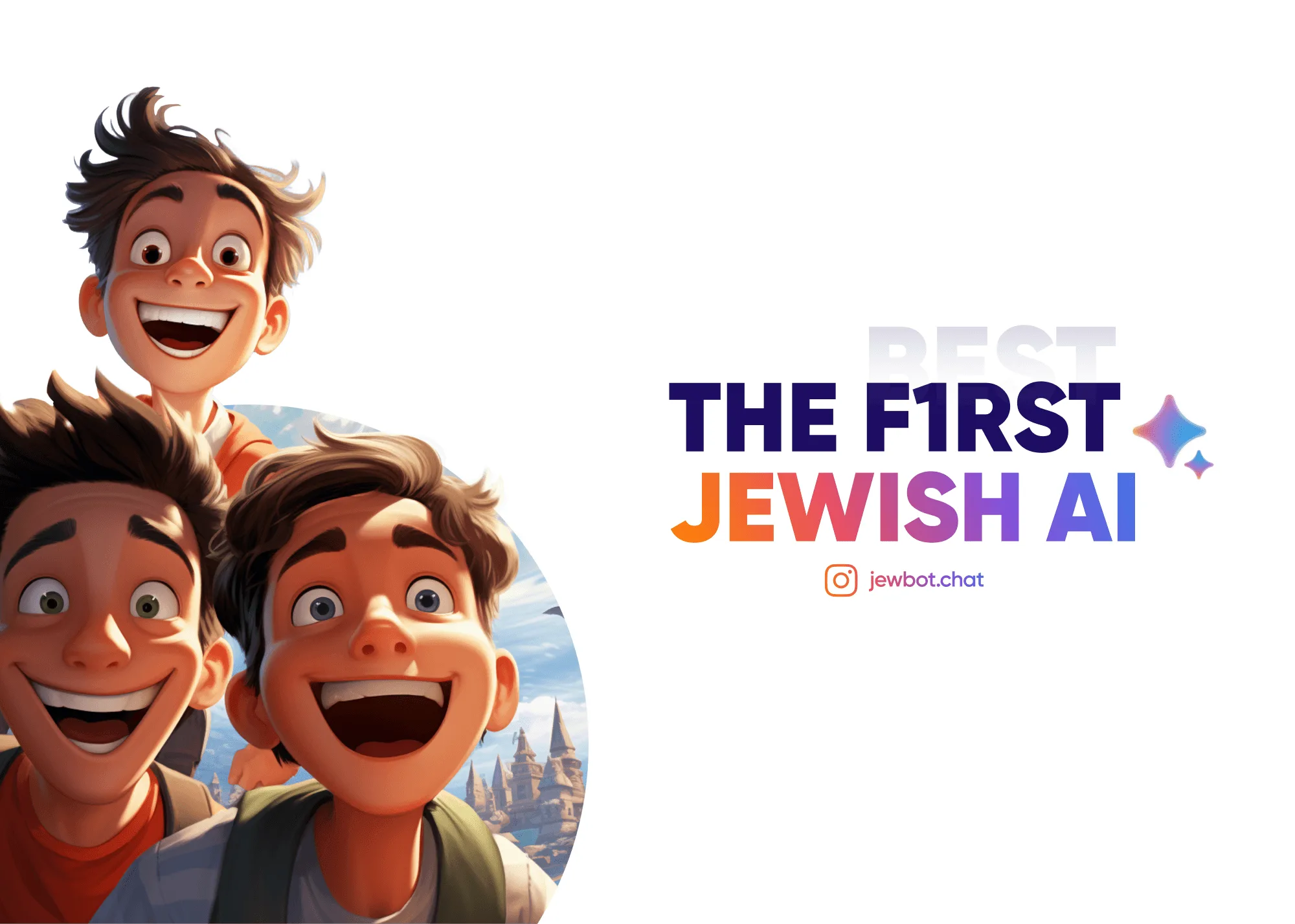 Visuel de lancement « The first Jewish AI »
